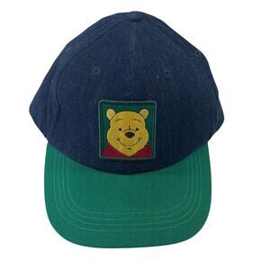 Disney Winnie the Pooh Baseball Cap Denim Green Adjustable
